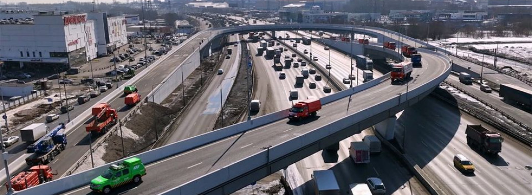 Новая многоуровневая развязка на юго-востоке Москвы