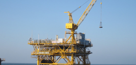Нефтедобывающая платформа БЛОК-1, Каспийское море